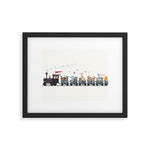 big little nursery nature train Framed Art Print Gallery Image 1