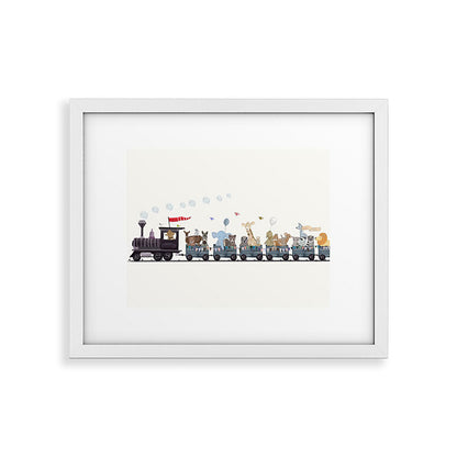 big little nursery nature train Framed Art Print Gallery Image 36