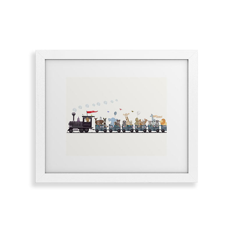 big little nursery nature train Framed Art Print Gallery Image 69