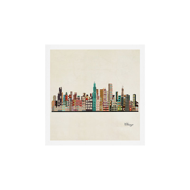 chicago city skyline Art Print Gallery Image 2