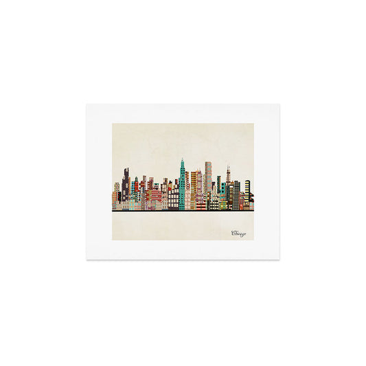 chicago city skyline Art Print Gallery Image 1