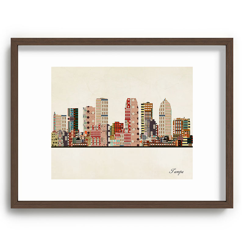 tampa skyline Framed Art Print Gallery Image 91