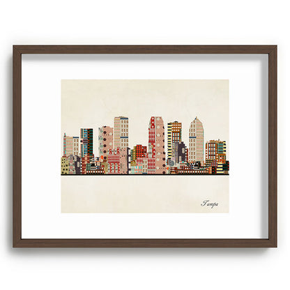 tampa skyline Framed Art Print Gallery Image 91