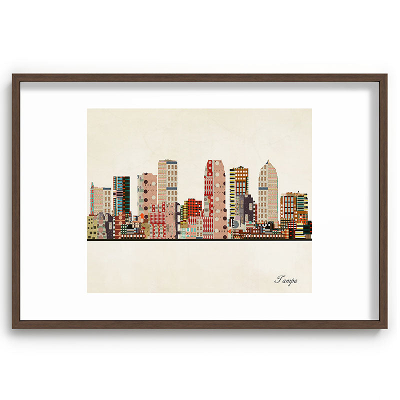 tampa skyline Framed Art Print Gallery Image 94