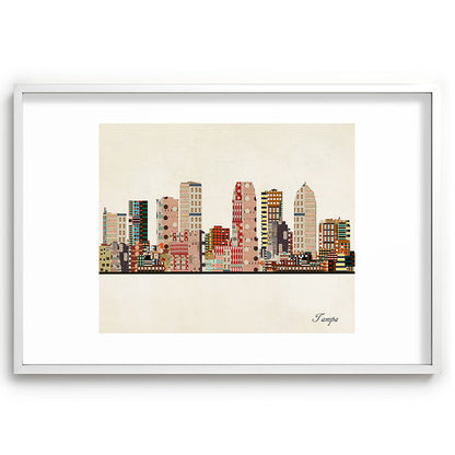 tampa skyline Framed Art Print Gallery Image 110