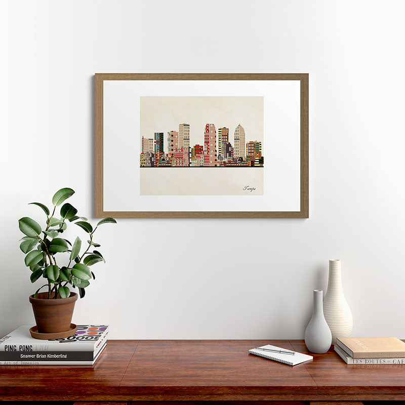tampa skyline Framed Art Print Gallery Image 65