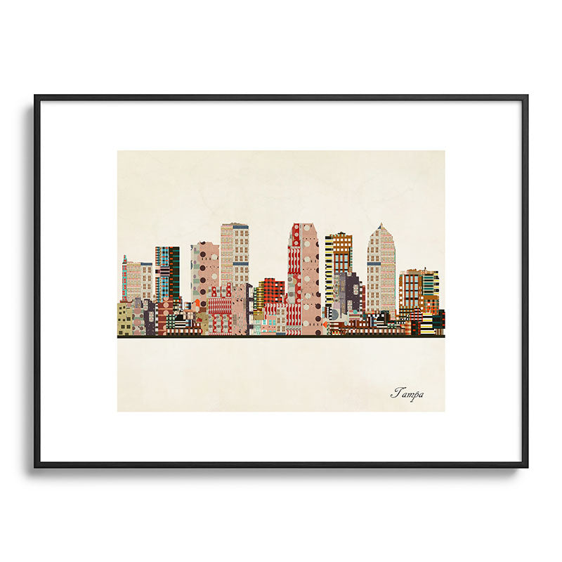 tampa skyline Framed Art Print Gallery Image 116