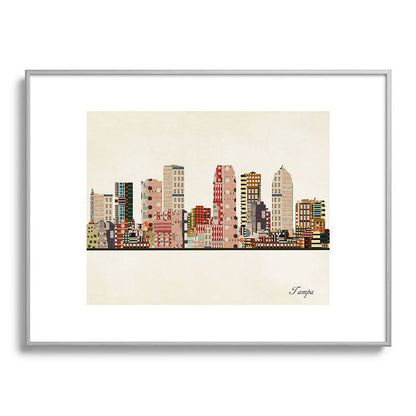 tampa skyline Framed Art Print Gallery Image 134
