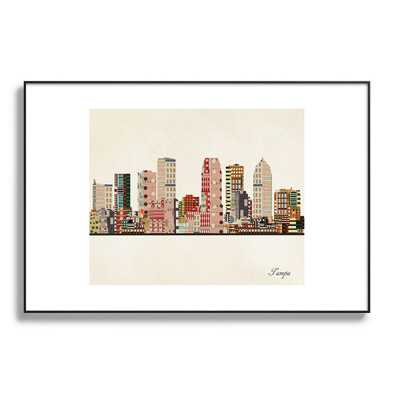 tampa skyline Framed Art Print Gallery Image 117