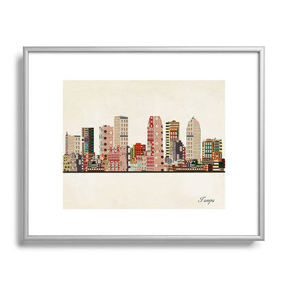 tampa skyline Framed Art Print Gallery Image 129