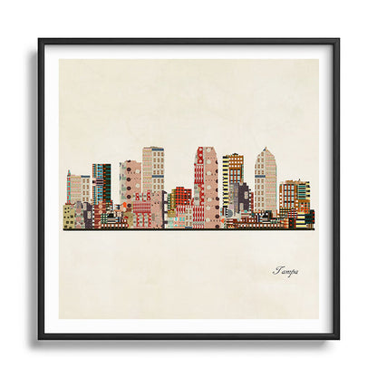 tampa skyline Framed Art Print Gallery Image 122