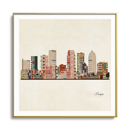 tampa skyline Framed Art Print Gallery Image 136