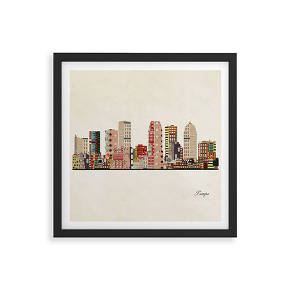 tampa skyline Framed Art Print Gallery Image 7