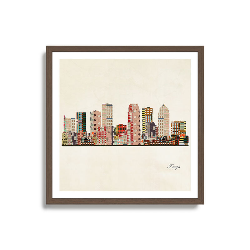 tampa skyline Framed Art Print Gallery Image 17