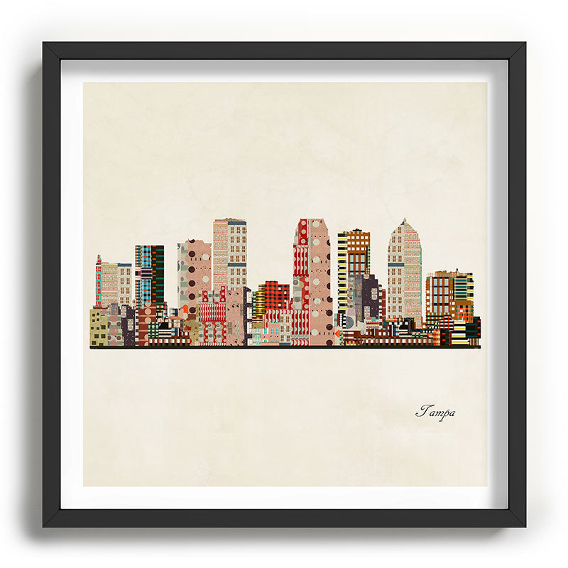 tampa skyline Framed Art Print Gallery Image 93