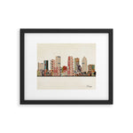 tampa skyline Framed Art Print Gallery Image 1