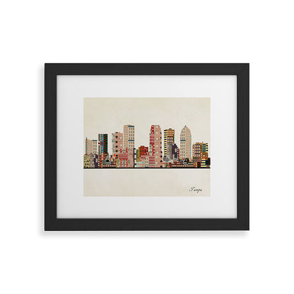 tampa skyline Framed Art Print Gallery Image 47