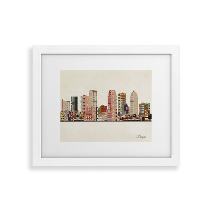 tampa skyline Framed Art Print Gallery Image 73