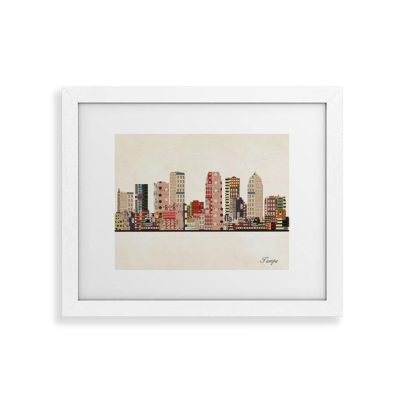 tampa skyline Framed Art Print Gallery Image 74