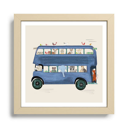 the big blue bus Framed Art Print Gallery Image 24