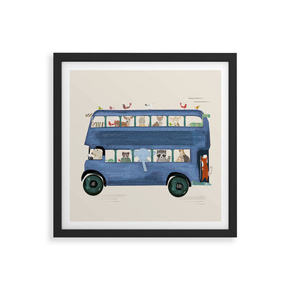 the big blue bus Framed Art Print Gallery Image 7