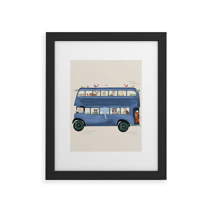 the big blue bus Framed Art Print Gallery Image 41