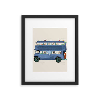 the big blue bus Framed Art Print Gallery Image 5