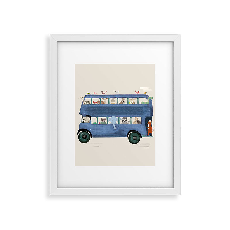 the big blue bus Framed Art Print Gallery Image 31