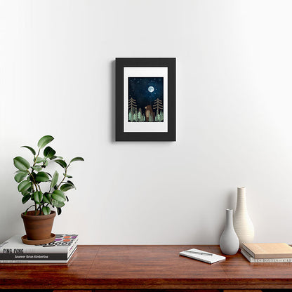 the moon balloon Framed Art Print Gallery Image 42