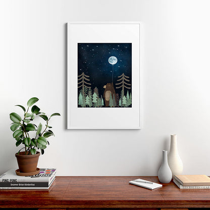 the moon balloon Framed Art Print Gallery Image 37