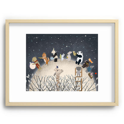 the moon song Framed Art Print Gallery Image 100