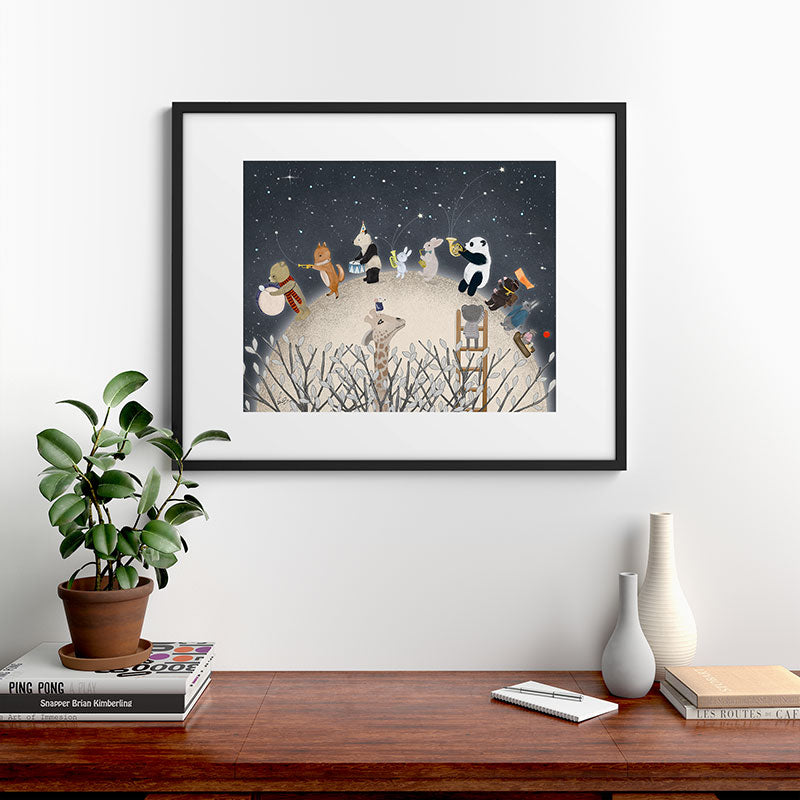 the moon song Framed Art Print Gallery Image 9