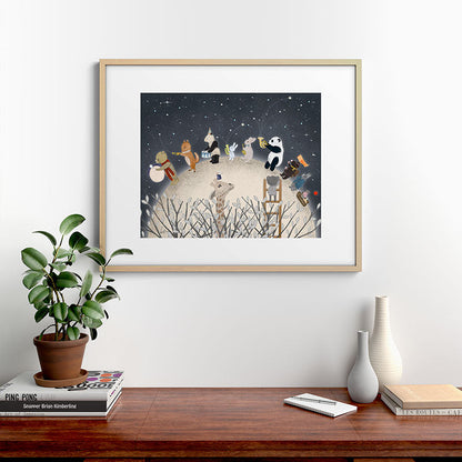 the moon song Framed Art Print Gallery Image 29