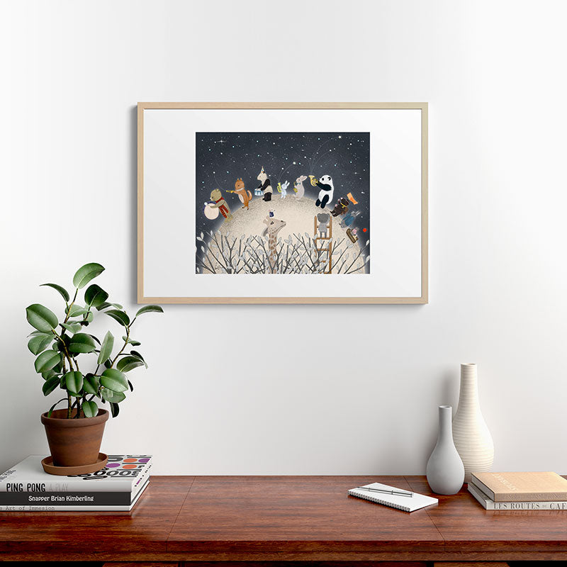 the moon song Framed Art Print Gallery Image 28