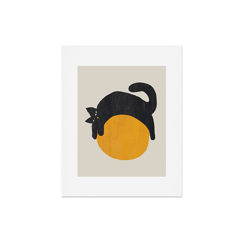 Cat with ball Art Print Gallery Image 7