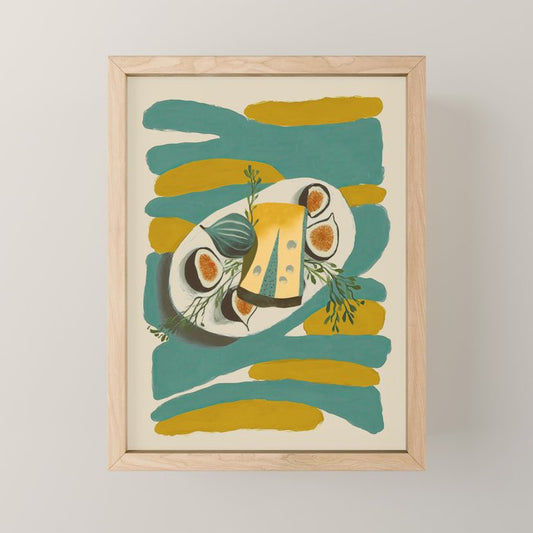 Modern Fig Still Life Mini Art Print Gallery Image 1