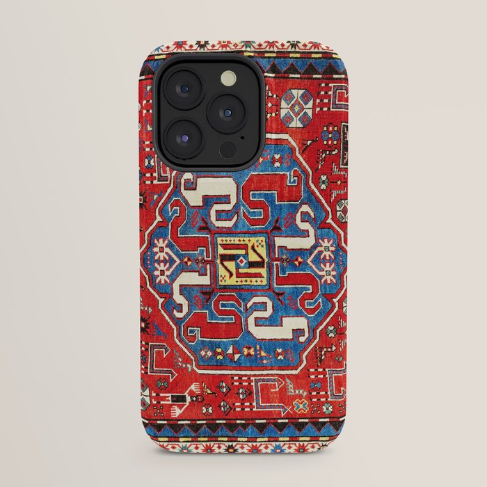 Chondzoresk Karabagh Caucasian Antique Carpet Print iPhone Case Gallery Image 31