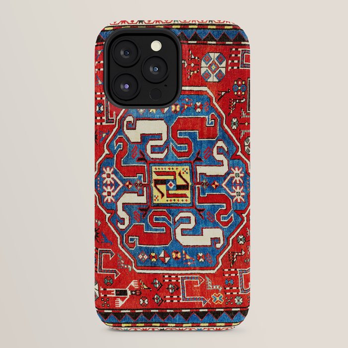 Chondzoresk Karabagh Caucasian Antique Carpet Print iPhone Case Gallery Image 32