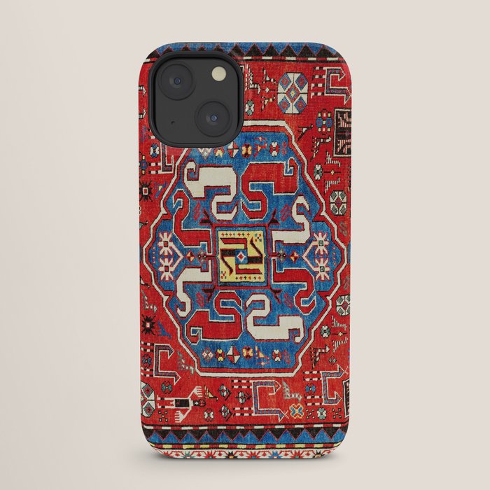 Chondzoresk Karabagh Caucasian Antique Carpet Print iPhone Case Gallery Image 25