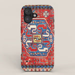 Chondzoresk Karabagh Caucasian Antique Carpet Print iPhone Case Gallery Image 1