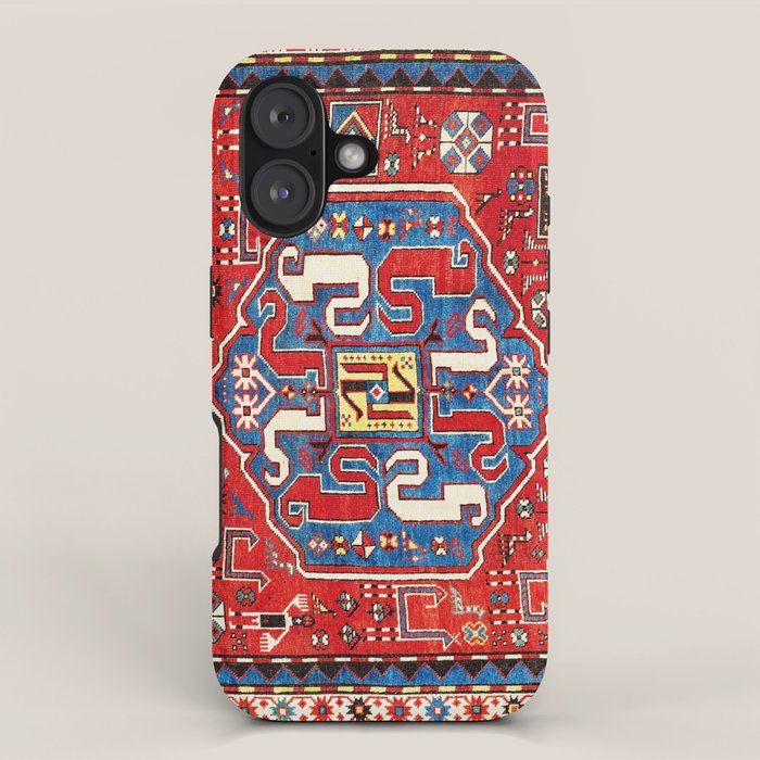 Chondzoresk Karabagh Caucasian Antique Carpet Print iPhone Case Gallery Image 1