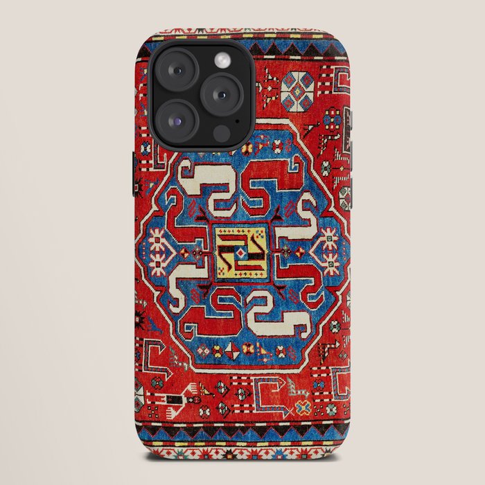 Chondzoresk Karabagh Caucasian Antique Carpet Print iPhone Case Gallery Image 12