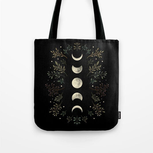 Moonlight Garden - Olive Green Tote Bag Gallery Image 1