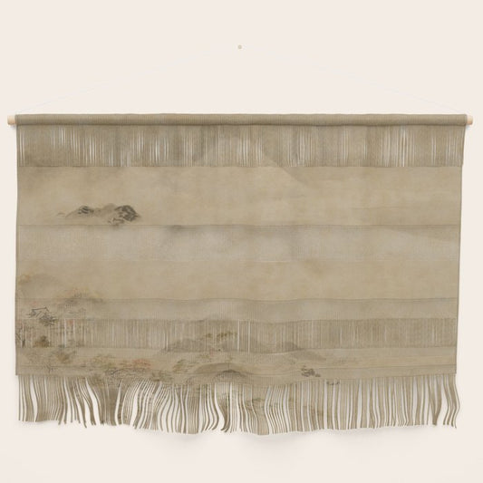 Japanese Edo Period Landscape Scroll of Mount Fuji - Kano Tanyu Wall Hanging Gallery Image 1