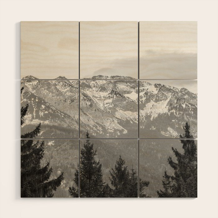 Mountain Forest Wood Wall Art Gallery Image 2