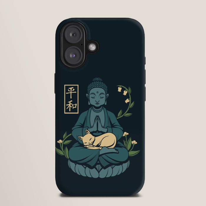 Cat Meditation Buddhism Buddha by Tobe Fonseca iPhone Case Gallery Image 9