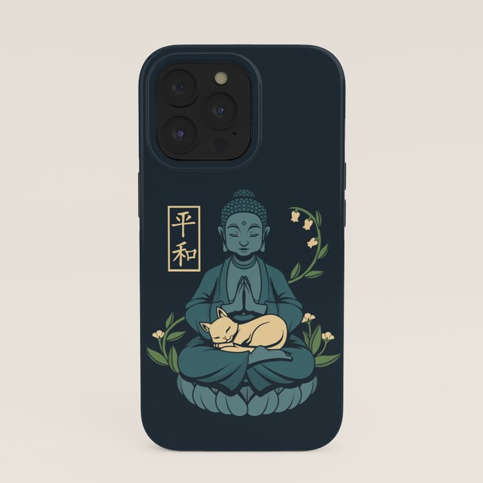 Cat Meditation Buddhism Buddha by Tobe Fonseca iPhone Case Gallery Image 39
