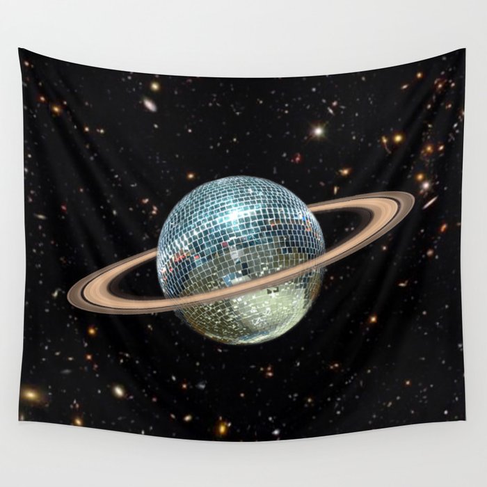 Saturn Disco II Wall Tapestry Gallery Image 3