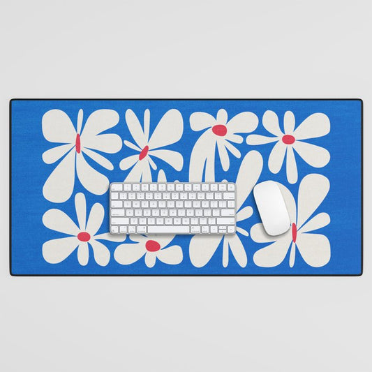 Bloom: Cobalt Blue Matisse Color Series 02 Desk Mat Gallery Image 1