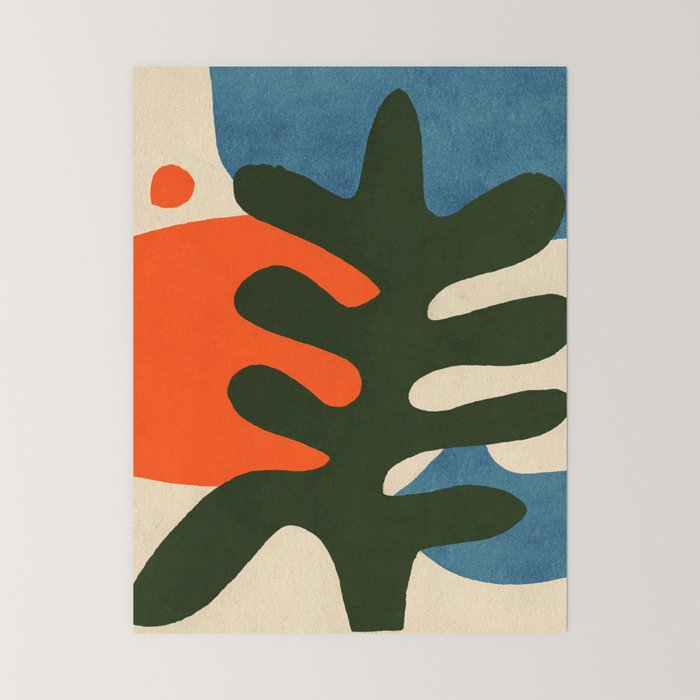 Abstract Sun and Leaf Shapes Mini Art Print Gallery Image 6